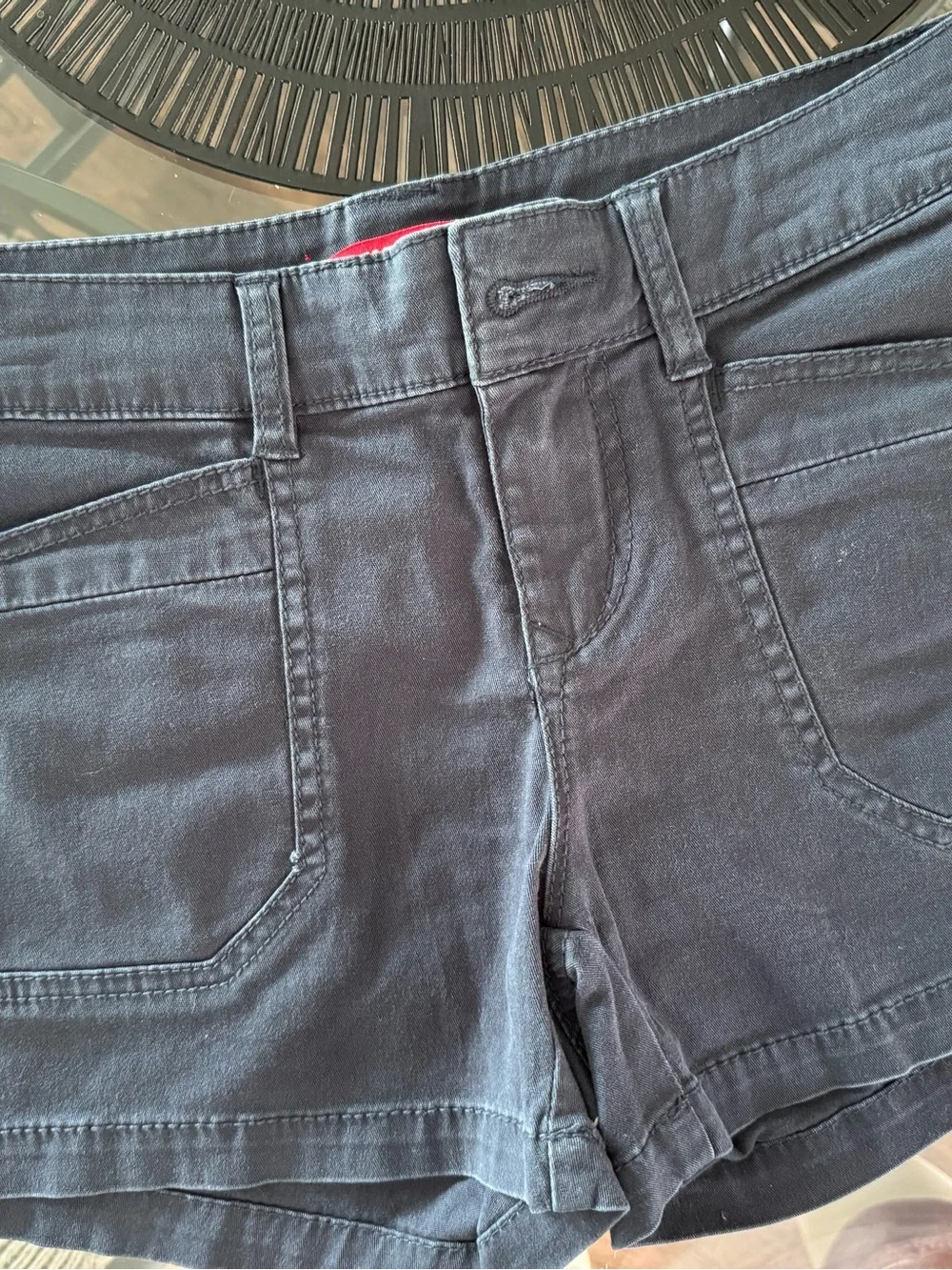 Women's Navy  Denim Shorts 7